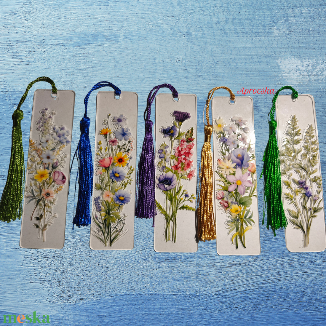 Könyvjelző virágos - könyv & zene - könyvjelző - Meska.hu