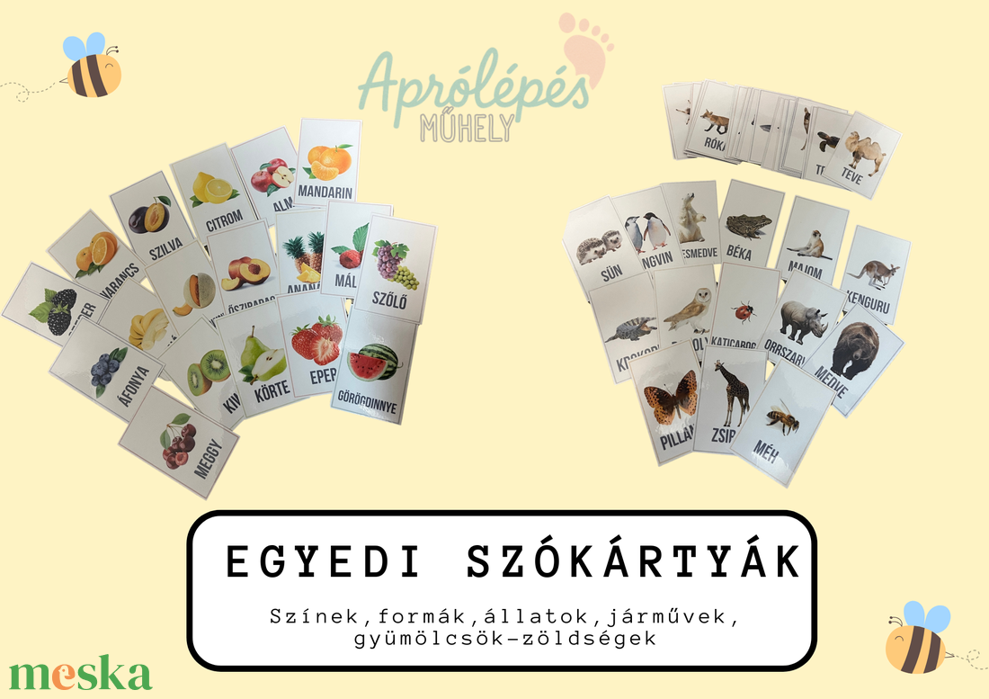 Egyedi szókártyák több témában - Tárgyak - művészet - grafika & illusztráció - digitális - Meska.hu