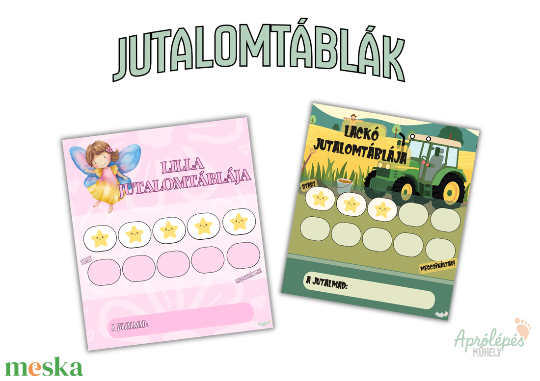 Jutalomtábla gyerekeknek - Egyedi névvel/grafikával készített jutalomtábla - játék & sport - motivációs jutalomtábla - Meska.hu
