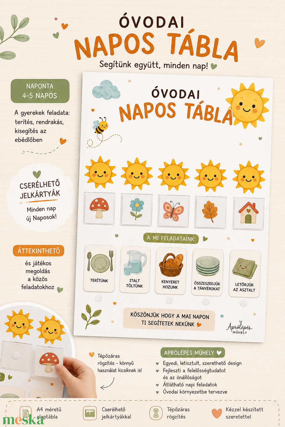 Óvodai Napos Tábla  - művészet - grafika & illusztráció - digitális - Meska.hu