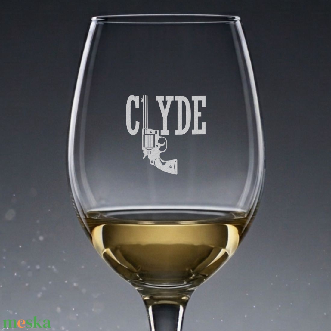 Bonnie és Clyde páros borospohár készlet mosogatógépben mosható tartós gravírozással 3dl 300ml - otthon & életmód - konyhafelszerelés, tálalás - tálalás - boros poharak, szettek - Meska.hu