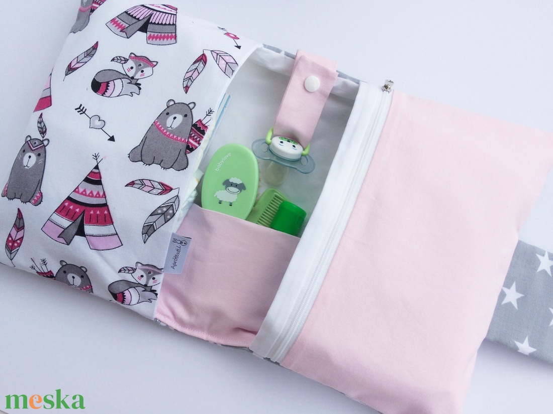 Macik- pelenkatáska, pelenkatartó, pelenkázó neszeszer - táska & tok - pelenkatáska - pelenkatartó tok - Meska.hu