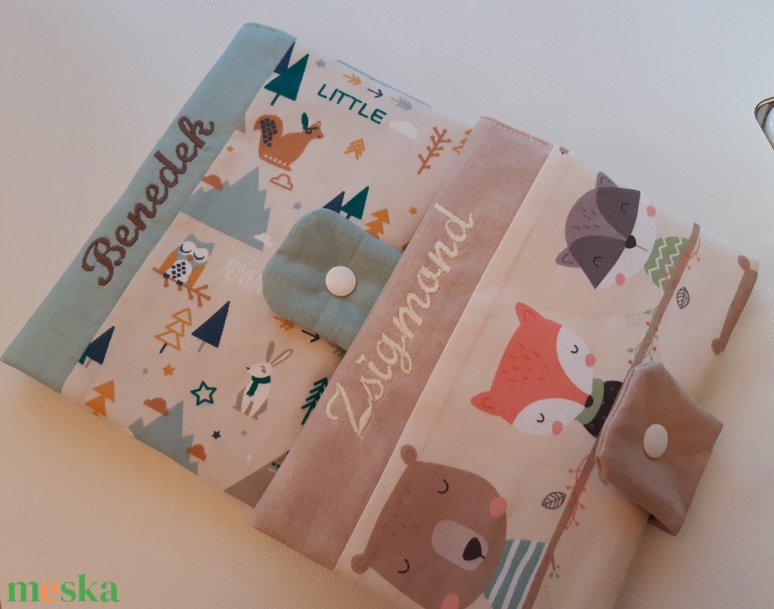 Erdei állatok 2- Egészségügyi kis könyv borító - diy (csináld magad) - egységcsomag - Meska.hu Erdei állatok 2- Egészségügyi kis könyv borító - diy (csináld magad) - egységcsomag - Meska.hu