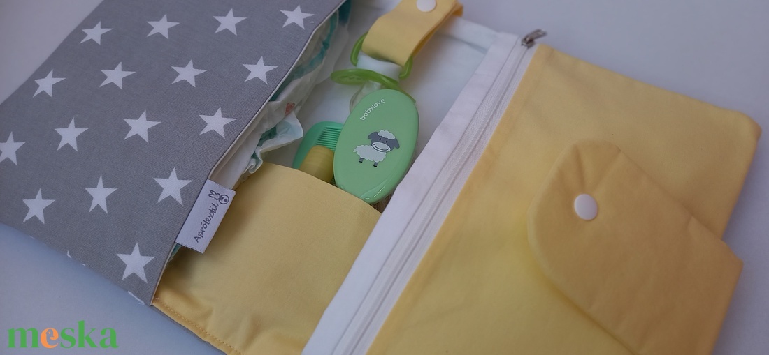 30% os akció Csillagos- pelenkatáska, pelenkázó neszesszer!- Készletről - táska & tok - pelenkatáska - pelenkatartó tok - Meska.hu