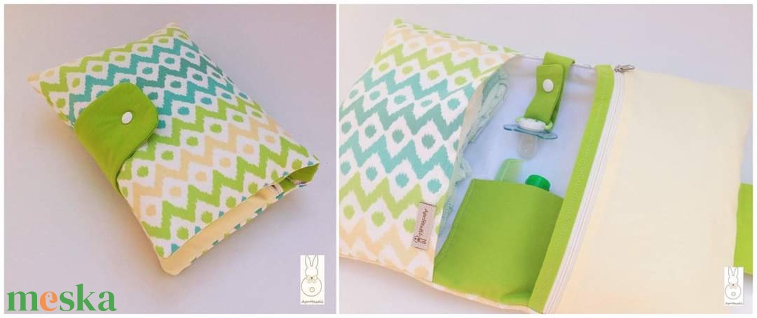 30% os akció-Chevron pelenkatáska, pelenkázó neszesszer!- Készletről - táska & tok - pelenkatáska - pelenkatartó tok - Meska.hu