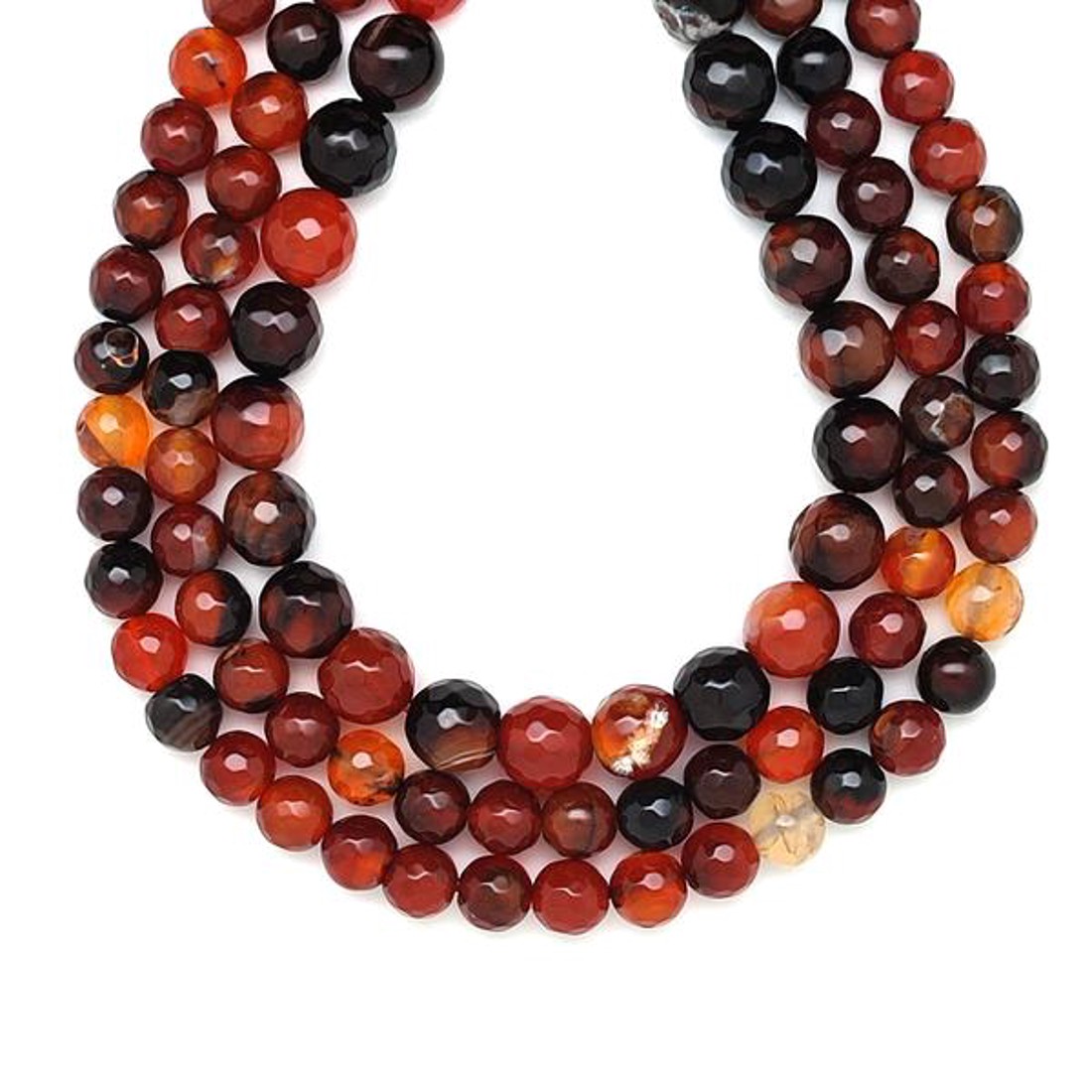 Achát boszorkány fazettált golyó 8mm � ékszerkészítő alapanyag (füzér) - kellékek & szerszámok - ásvány alapanyag - ásványfüzér - Meska.hu