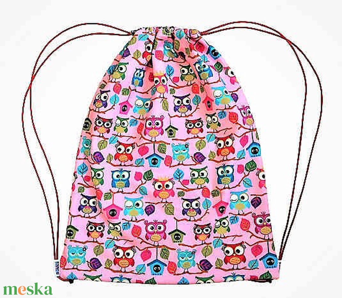 Gyerek Hátizsák, Tornazsák baglyok - játék & sport - ovis felszerelés - ovis tornazsák - Meska.hu