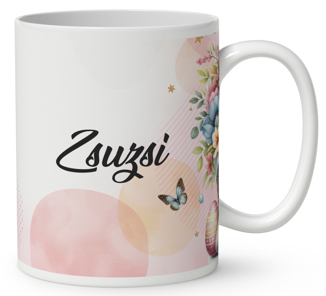 Névvel kérhető - Édesded húsvéti nyuszika mintás bögre - otthon & életmód - konyhafelszerelés, tálalás - tálalás - bögre & csésze - Meska.hu