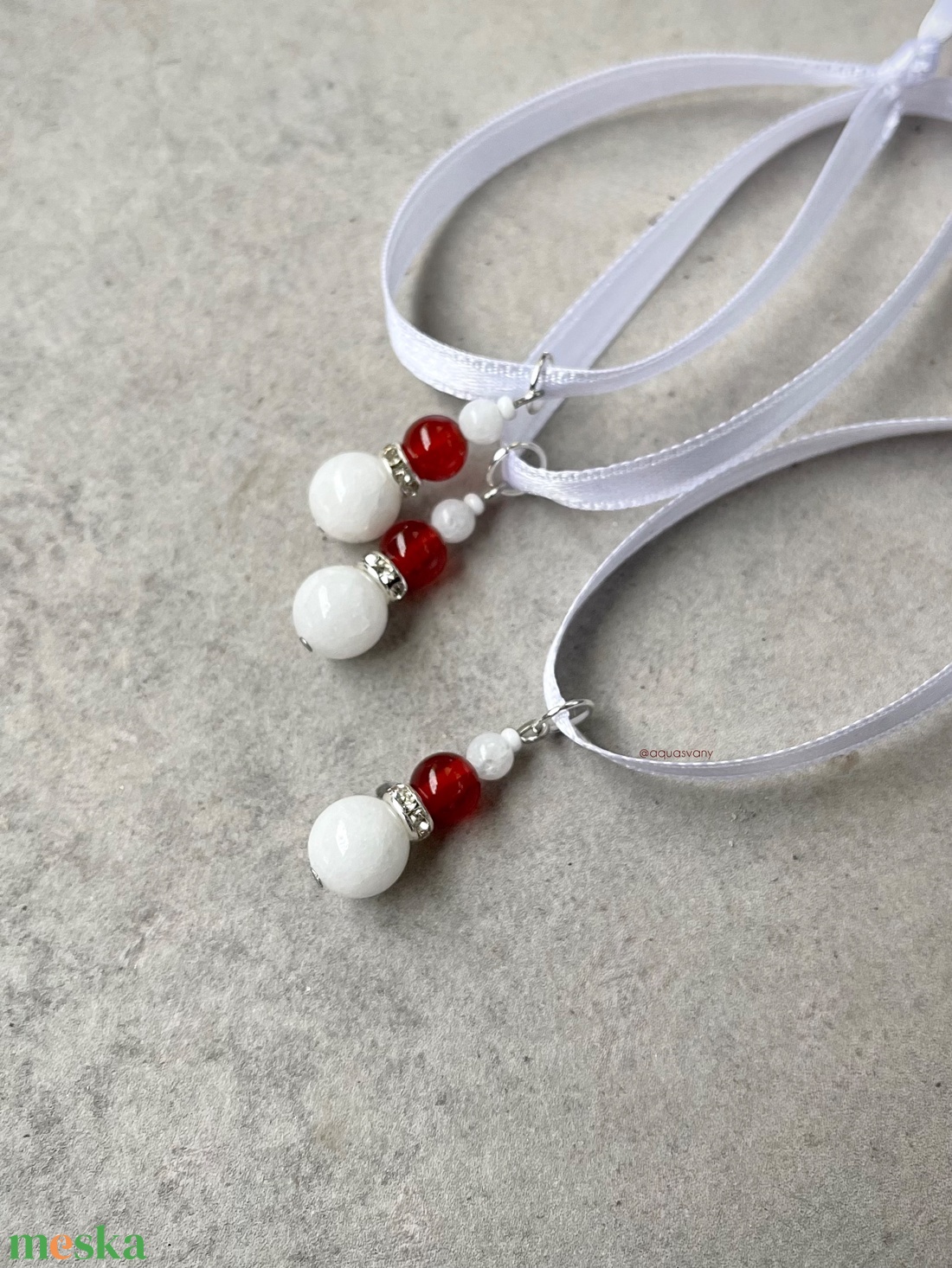 Mikulás ásvány fenyődísz - karácsony - karácsonyi lakásdekoráció - karácsonyfadíszek - Meska.hu