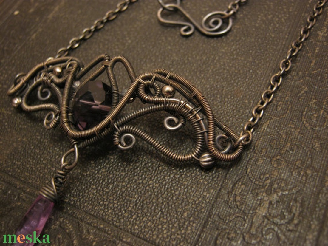 Elaine - viktoriánus nyakék - ékszer - nyaklánc - statement nyaklánc - Meska.hu
