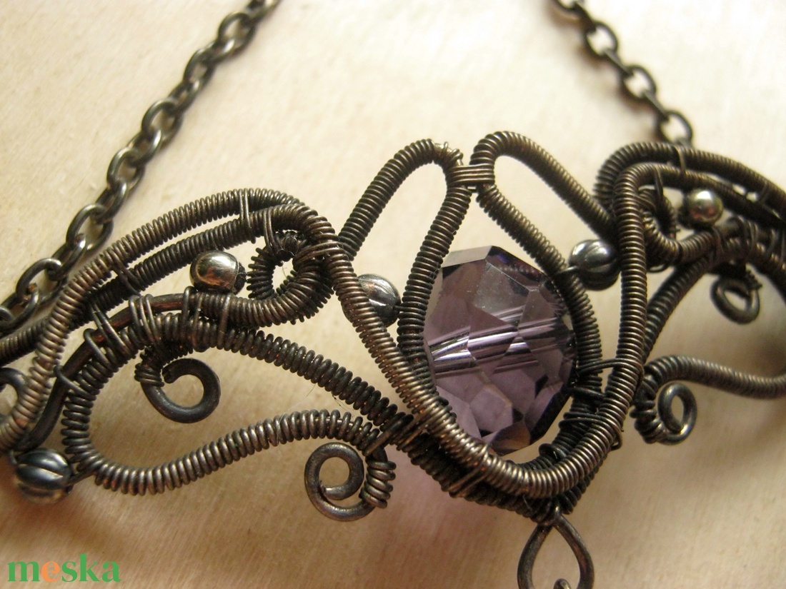 Elaine - viktoriánus nyakék - ékszer - nyaklánc - statement nyaklánc - Meska.hu