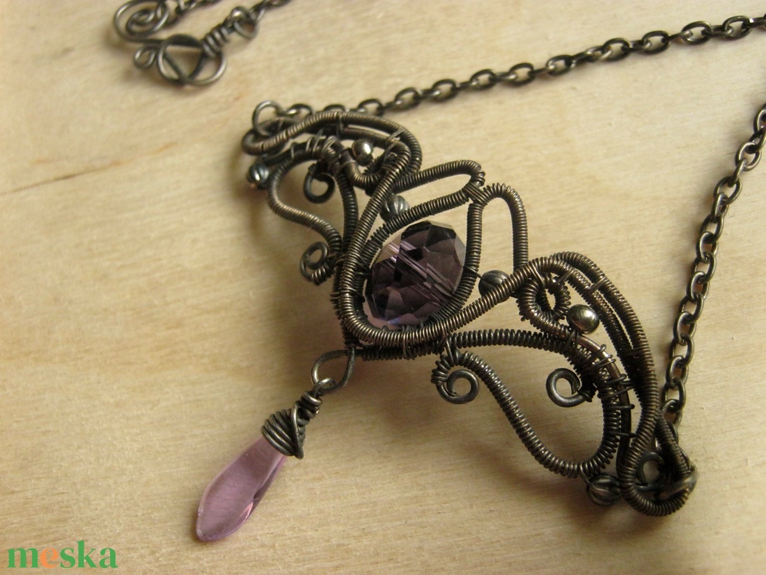 Elaine - viktoriánus nyakék - ékszer - nyaklánc - statement nyaklánc - Meska.hu