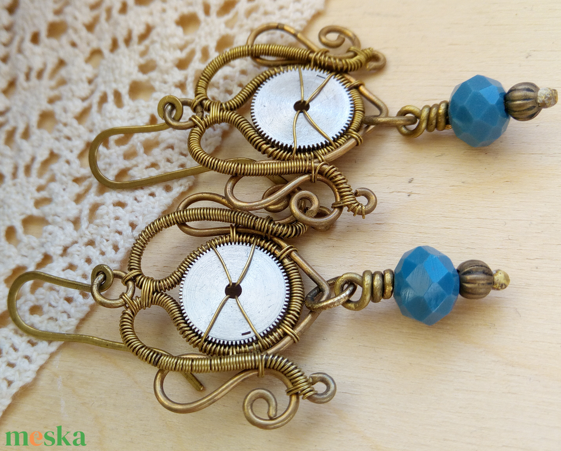 Óceán - ékszer - fülbevaló - csillár fülbevaló - Meska.hu