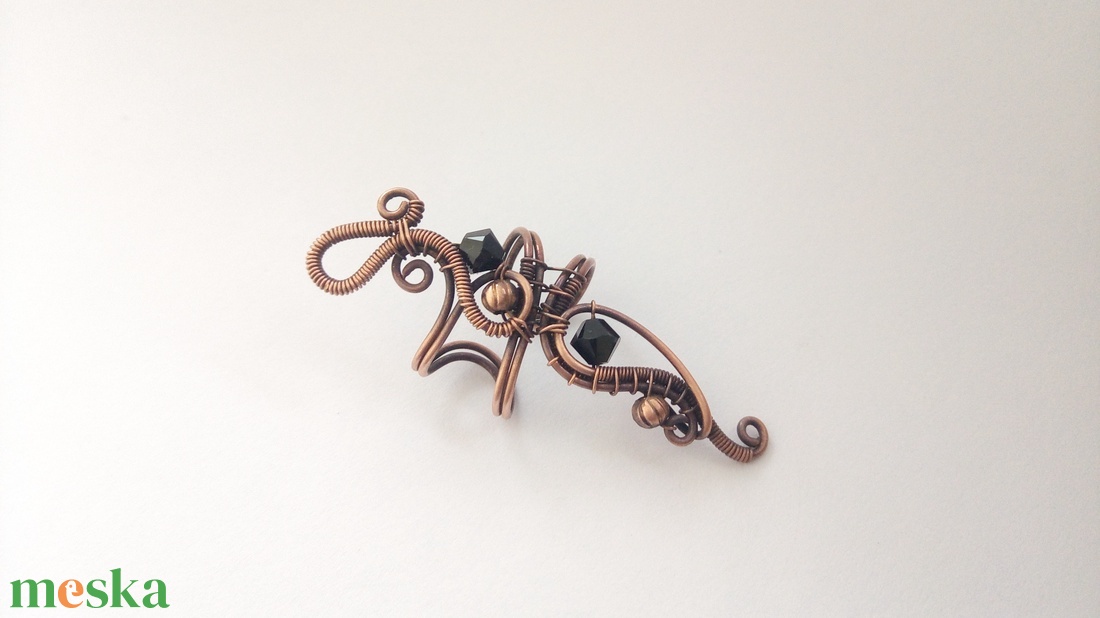 Sötételf fülgyűrű  - ékszer - fülbevaló - fülgyűrű - Meska.hu