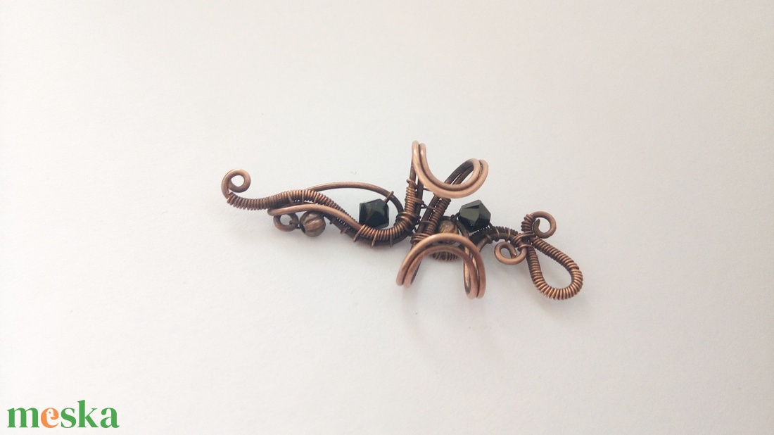 Sötételf fülgyűrű  - ékszer - fülbevaló - fülgyűrű - Meska.hu