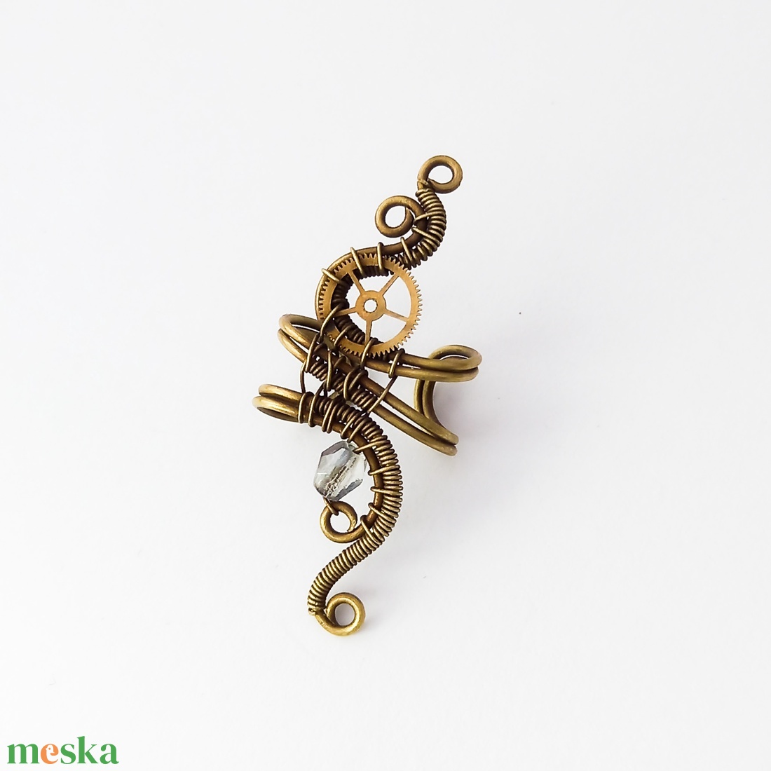 Steampunk sárgaréz szürke fülgyűrű - ékszer - fülbevaló - fülgyűrű - Meska.hu Steampunk sárgaréz szürke fülgyűrű - ékszer - fülbevaló - fülgyűrű - Meska.hu