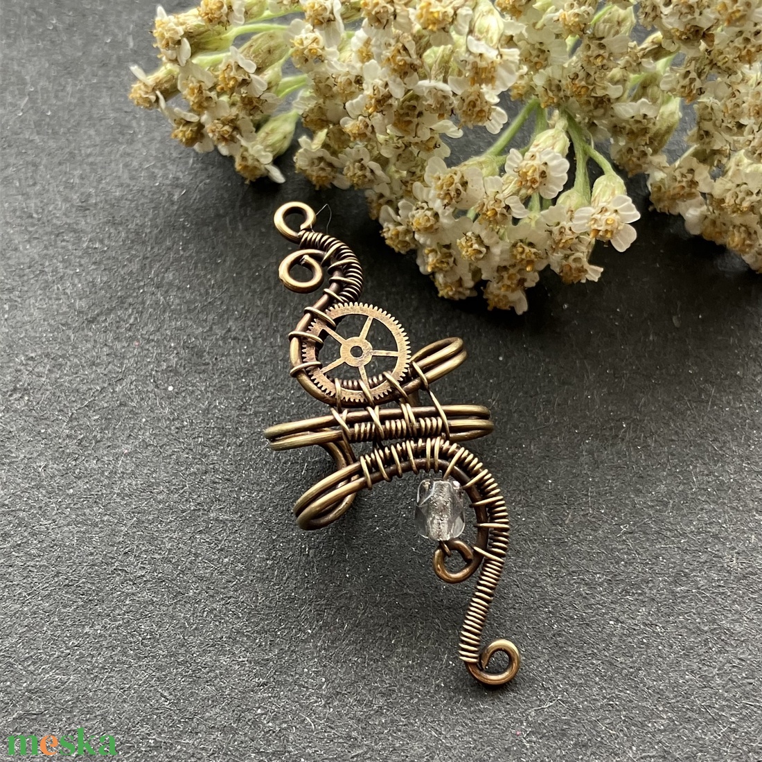 Steampunk sárgaréz szürke fülgyűrű - ékszer - fülbevaló - fülgyűrű - Meska.hu Steampunk sárgaréz szürke fülgyűrű - ékszer - fülbevaló - fülgyűrű - Meska.hu