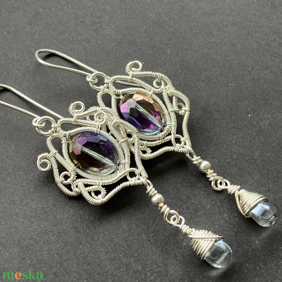 Bárónő-RENDELÉSRE - ékszer - fülbevaló - lógó fülbevaló - Meska.hu