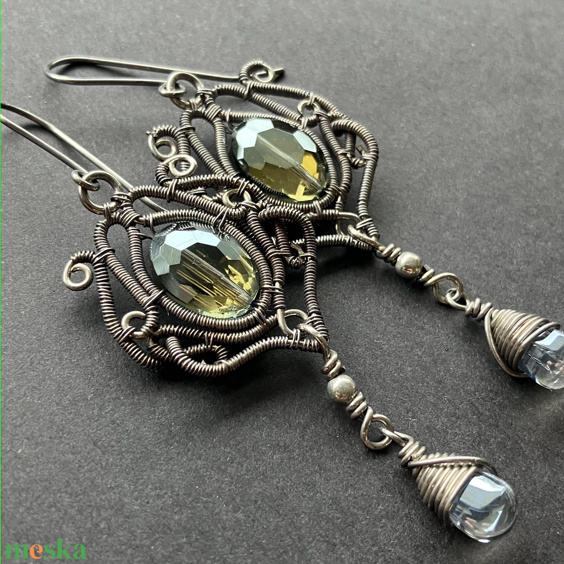 Bárónő-RENDELÉSRE - ékszer - fülbevaló - lógó fülbevaló - Meska.hu