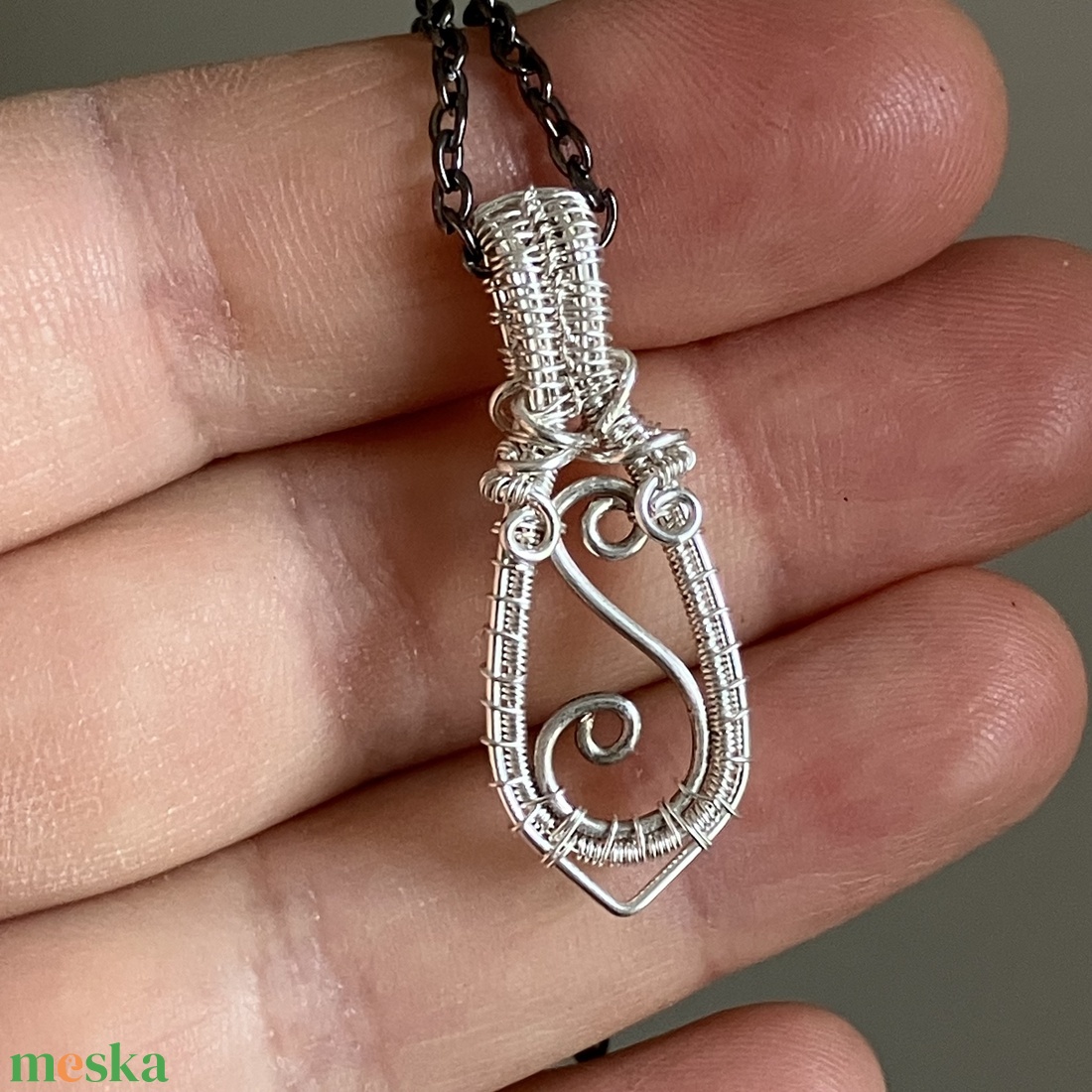 Ezüst medálos nyaklánc - ékszer - nyaklánc - medálos nyaklánc - Meska.hu