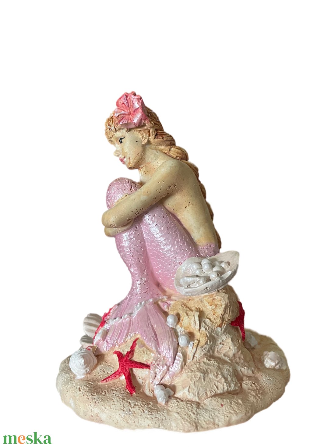 Sellő kerámia figura  - otthon & életmód - dekoráció - asztal és polc dekoráció - asztaldísz - Meska.hu