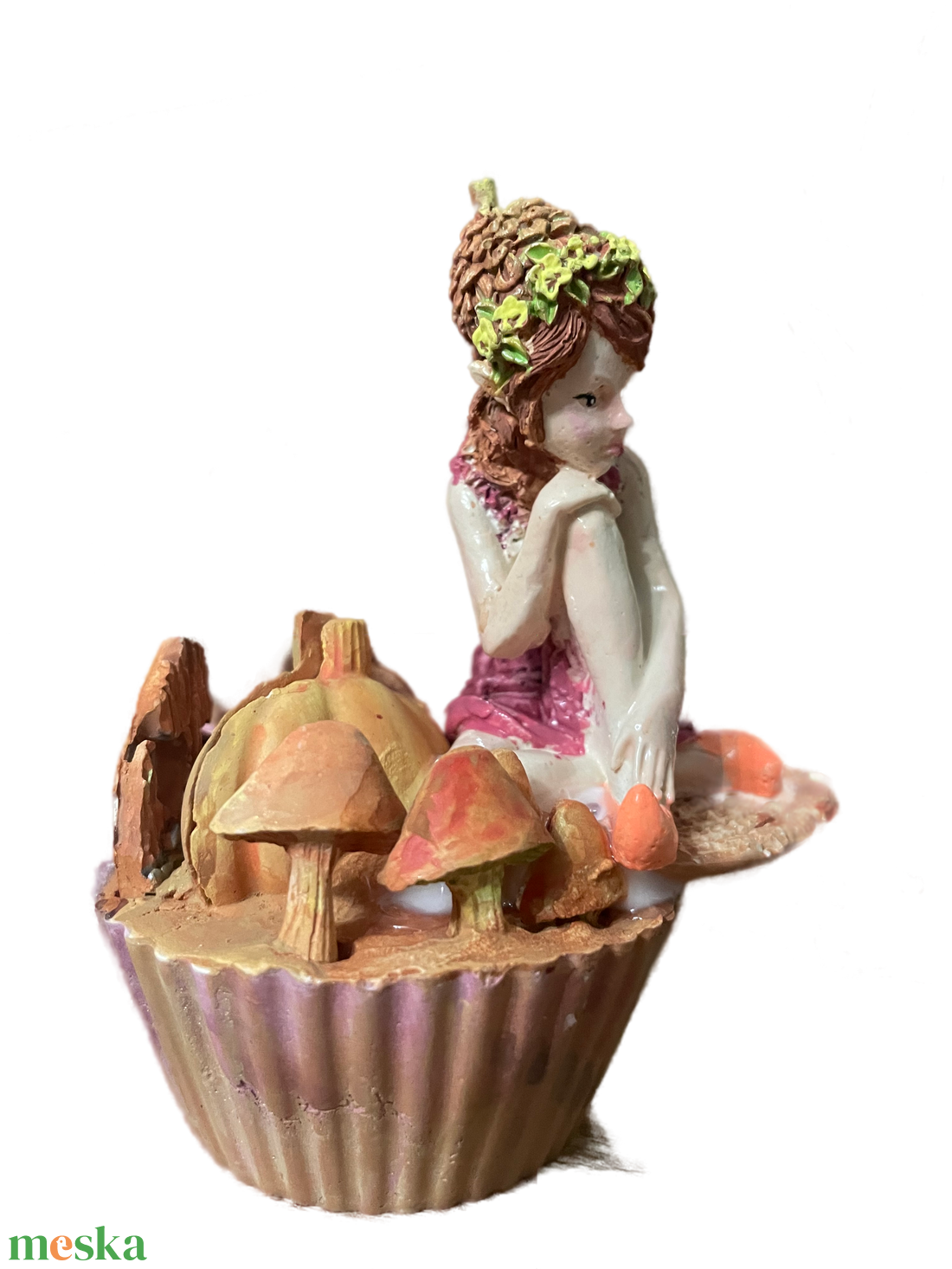 Elbűvölő Tündér muffin tündérkert - otthon & életmód - dekoráció - dísztárgy - Meska.hu