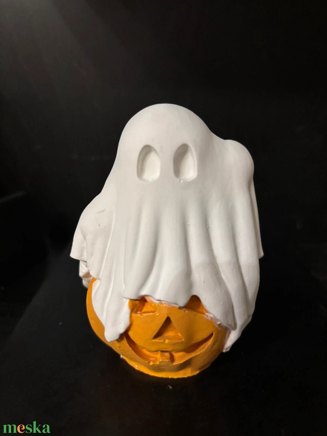 Szellem tökkel Halloween dekor - otthon & életmód - dekoráció - halloween - halloweeni dekoráció - Meska.hu