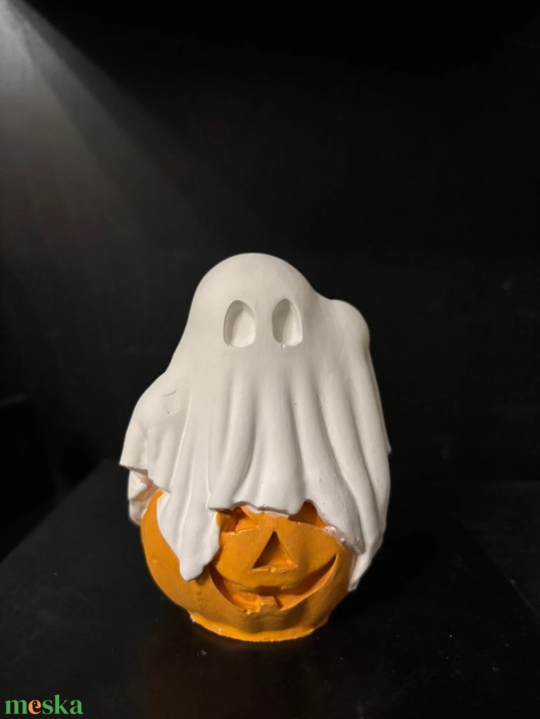 Szellem tökkel Halloween dekor - otthon & életmód - dekoráció - halloween - halloweeni dekoráció - Meska.hu
