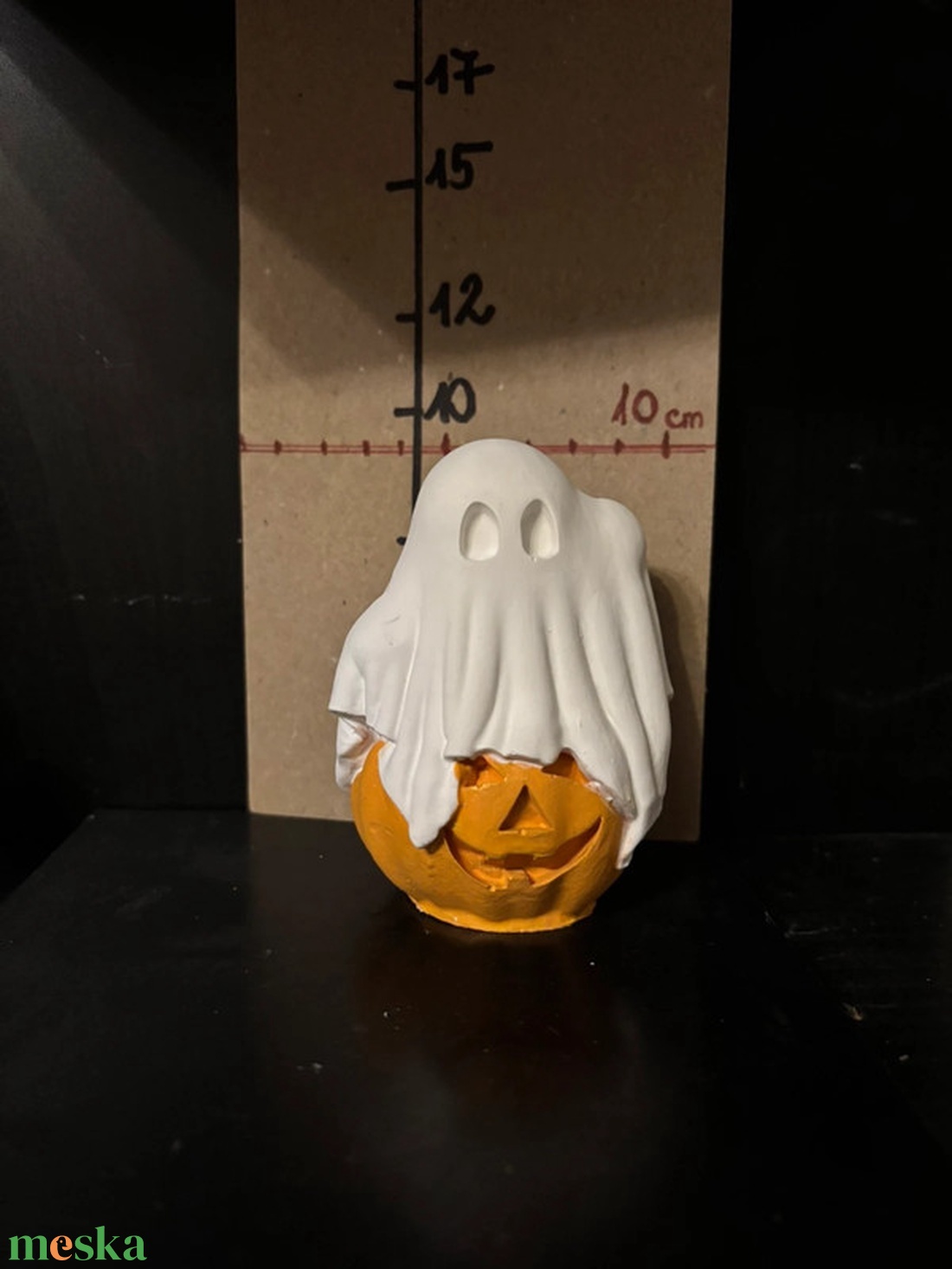 Szellem tökkel Halloween dekor - otthon & életmód - dekoráció - halloween - halloweeni dekoráció - Meska.hu