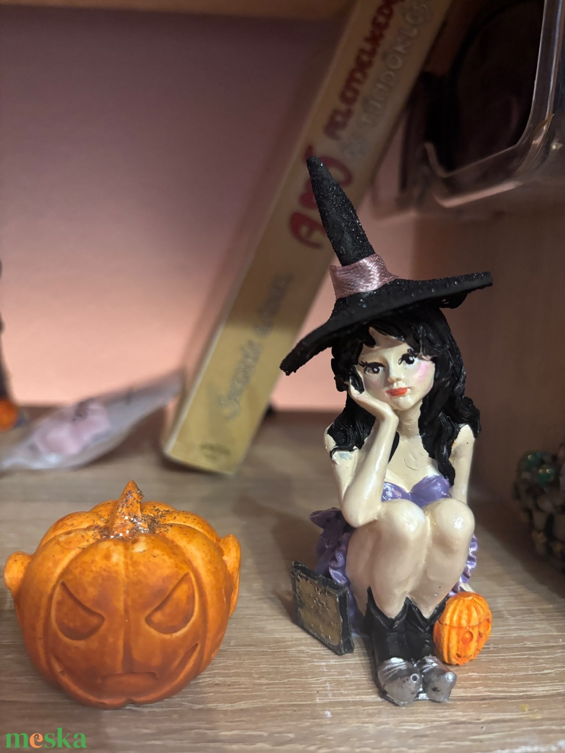 Gyönyörű kézműves egyedi varázsló boszi boszorka figura - otthon & életmód - dekoráció - halloween - halloweeni figurák - Meska.hu