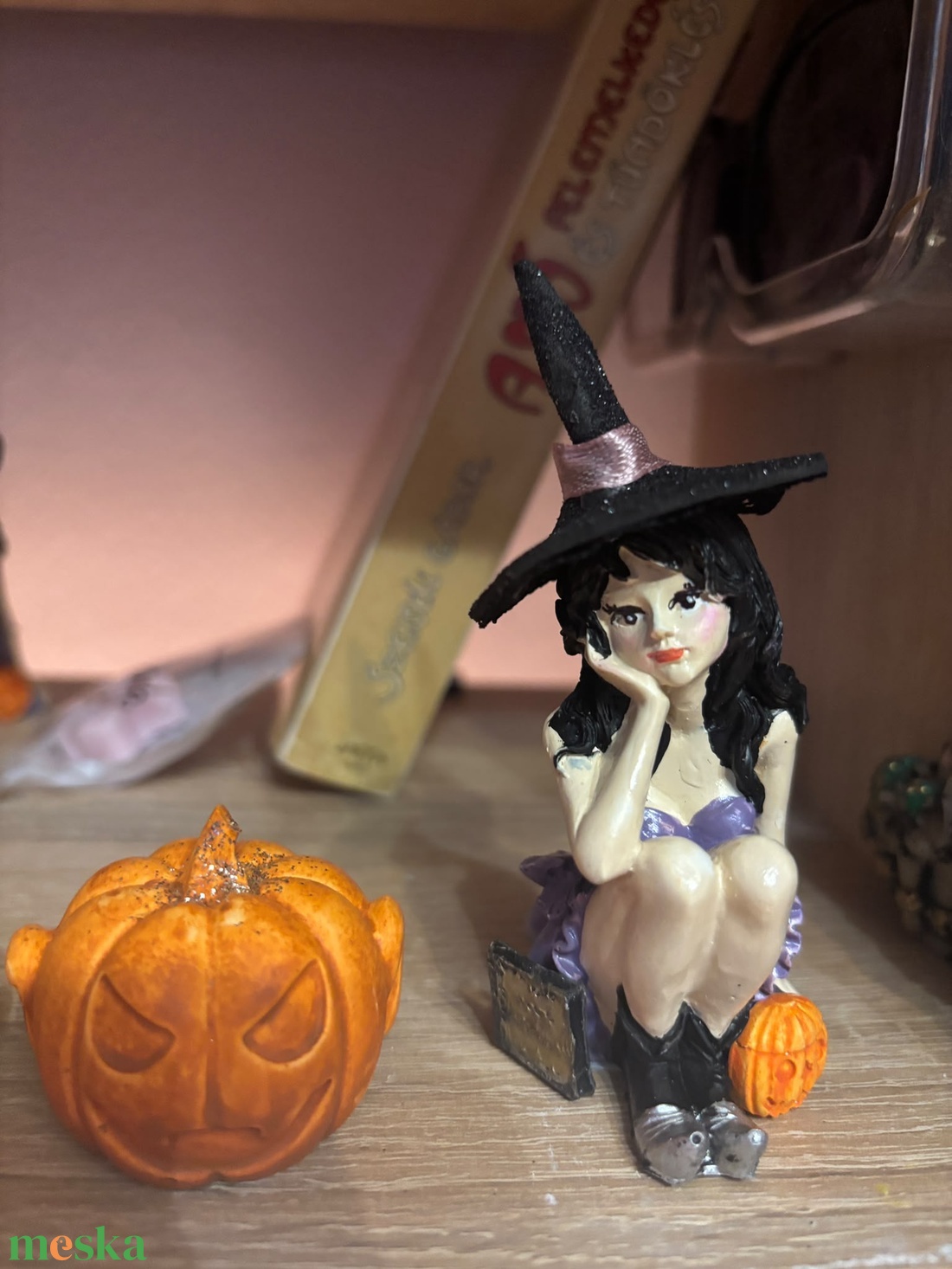 Gyönyörű kézműves egyedi varázsló boszi boszorka figura - otthon & életmód - dekoráció - halloween - halloweeni figurák - Meska.hu