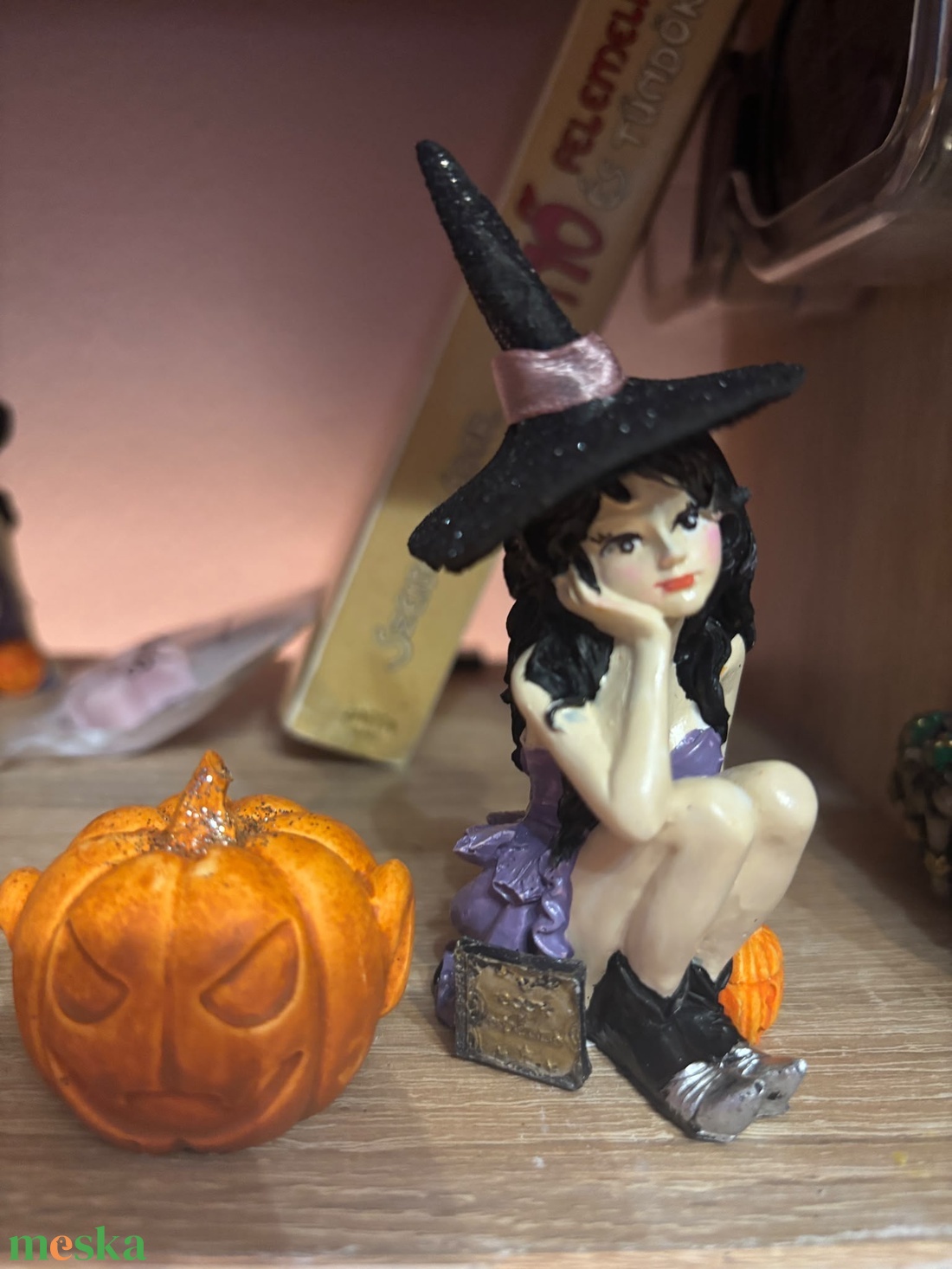 Gyönyörű kézműves egyedi varázsló boszi boszorka figura - otthon & életmód - dekoráció - halloween - halloweeni figurák - Meska.hu