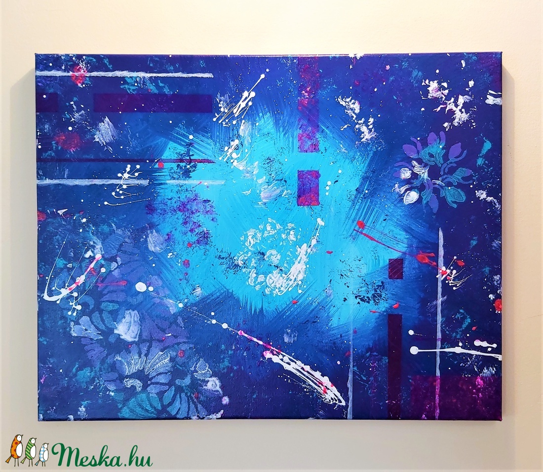 Kék sziget akril festmény (40x50 cm) - művészet - festmény - akril - Meska.hu Kék sziget akril festmény (40x50 cm) - művészet - festmény - akril - Meska.hu