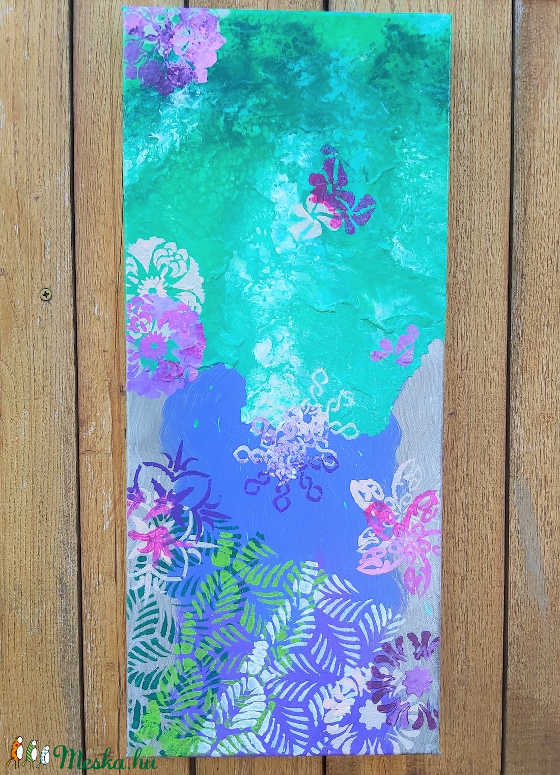 Amazonas akril festmény (25x58 cm) - művészet - festmény - akril - Meska.hu Amazonas akril festmény (25x58 cm) - művészet - festmény - akril - Meska.hu