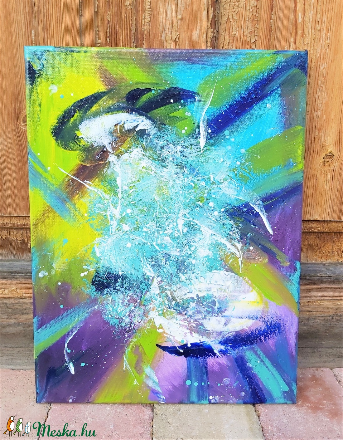 Világok közt - akril festmény (30x40 cm) - művészet - festmény - akril - Meska.hu Világok közt - akril festmény (30x40 cm) - művészet - festmény - akril - Meska.hu