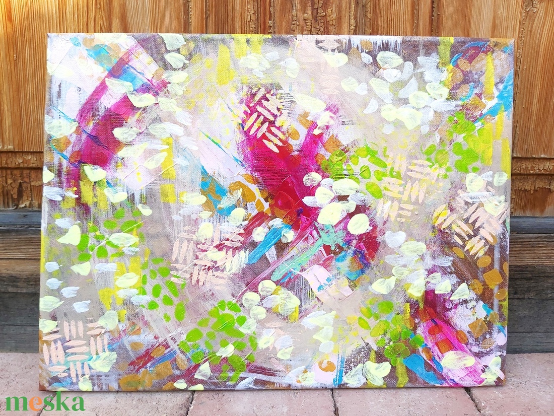 akril festmény (30x40 cm) - Hóvirág - művészet - festmény - akril - Meska.hu akril festmény (30x40 cm) - Hóvirág - művészet - festmény - akril - Meska.hu