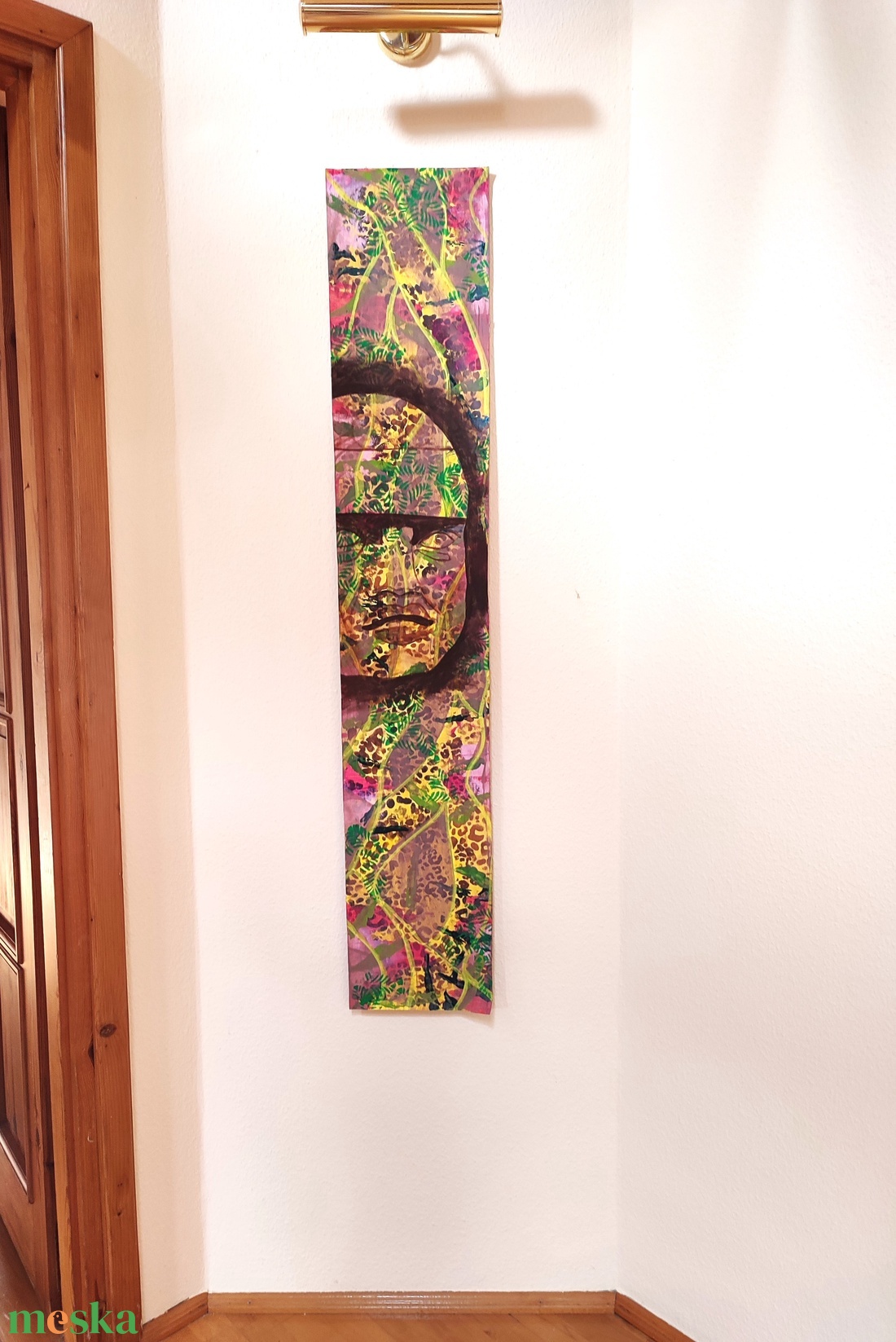 akril festmény (24,5 x 137,5 cm) - Olmec - művészet - festmény - akril - Meska.hu