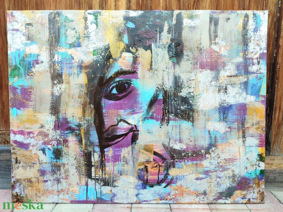 akril festmény (60x80 cm) - ősz - művészet - festmény - akril - Meska.hu