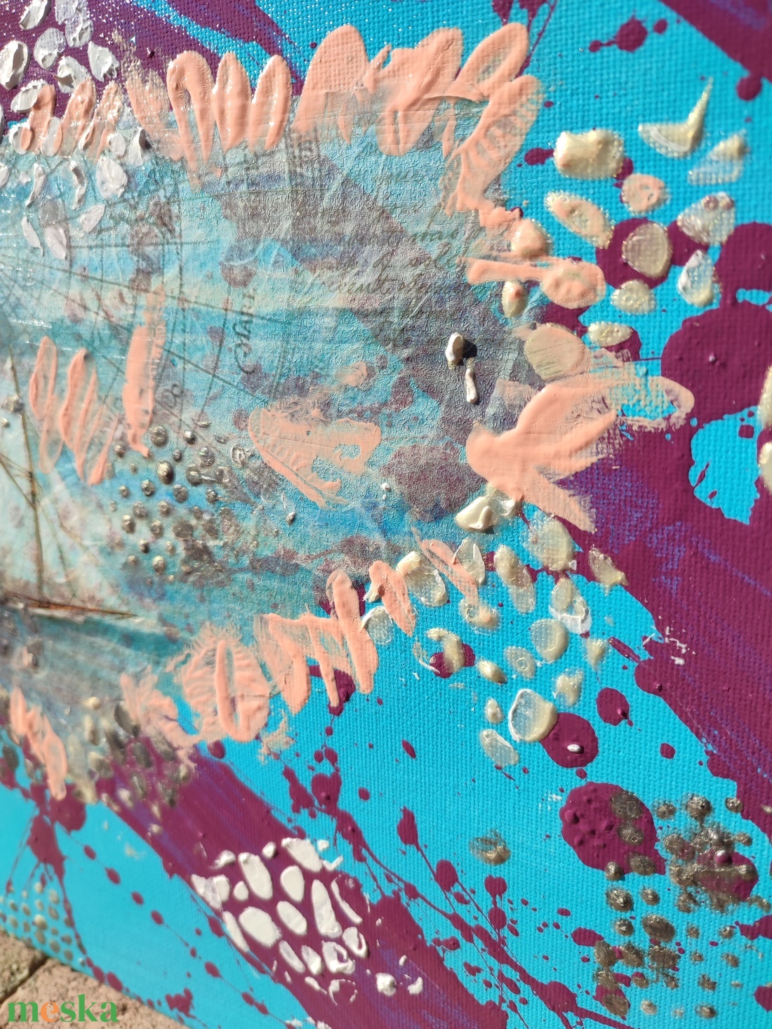 akril festmény (24x30 cm) - Kagyló - művészet - festmény - akril - Meska.hu akril festmény (24x30 cm) - Kagyló - művészet - festmény - akril - Meska.hu