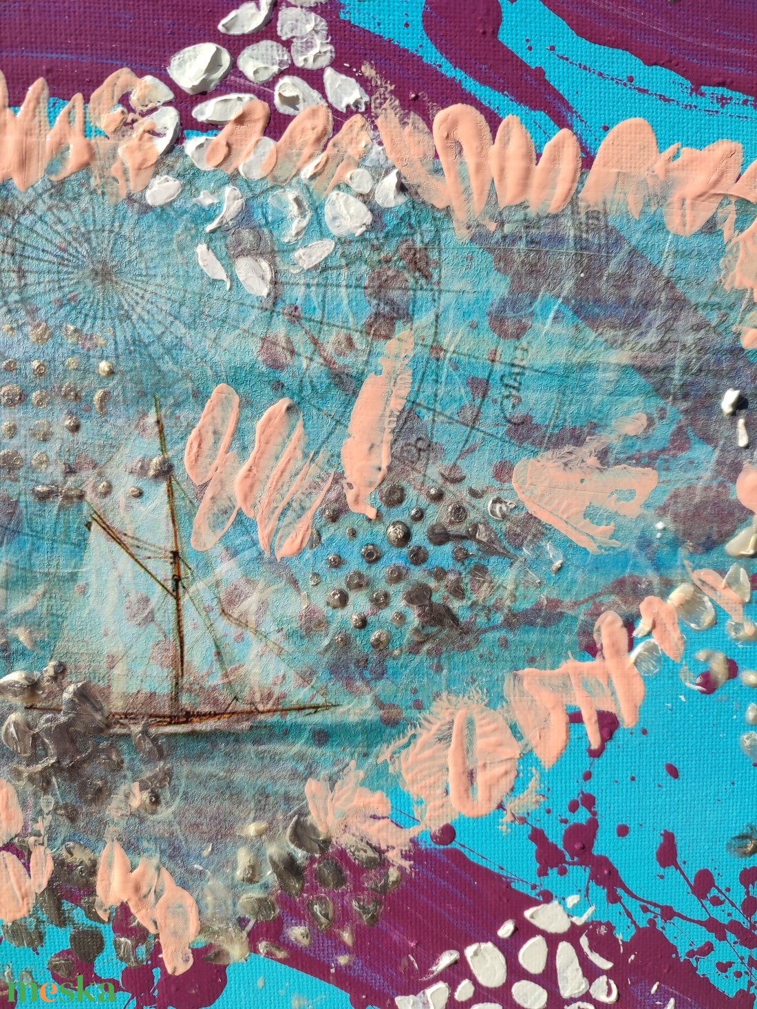 akril festmény (24x30 cm) - Kagyló - művészet - festmény - akril - Meska.hu akril festmény (24x30 cm) - Kagyló - művészet - festmény - akril - Meska.hu