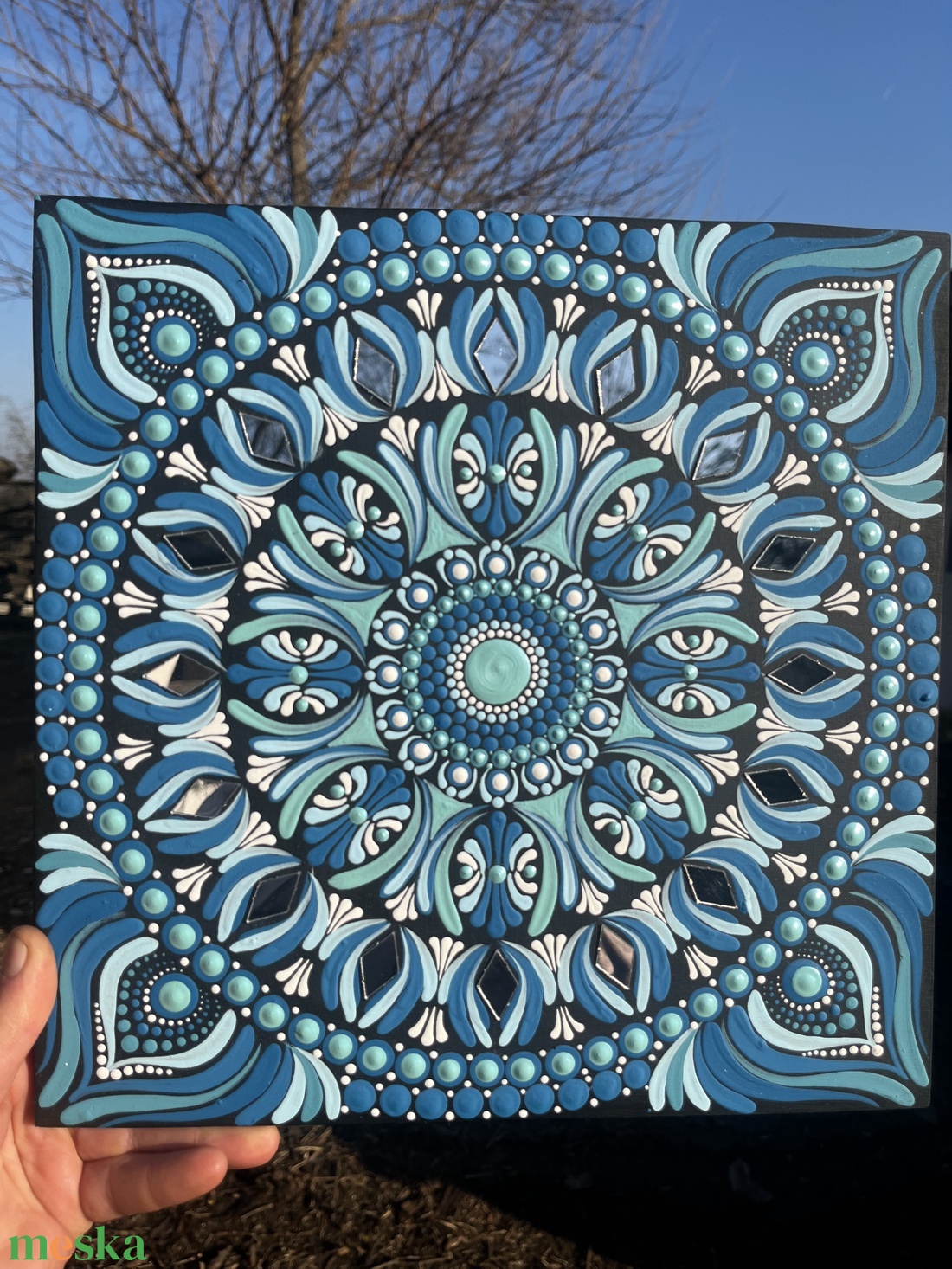 Tengerfény Mandala - kellékek & szerszámok - festék - akrilfesték - Meska.hu Tengerfény Mandala - kellékek & szerszámok - festék - akrilfesték - Meska.hu