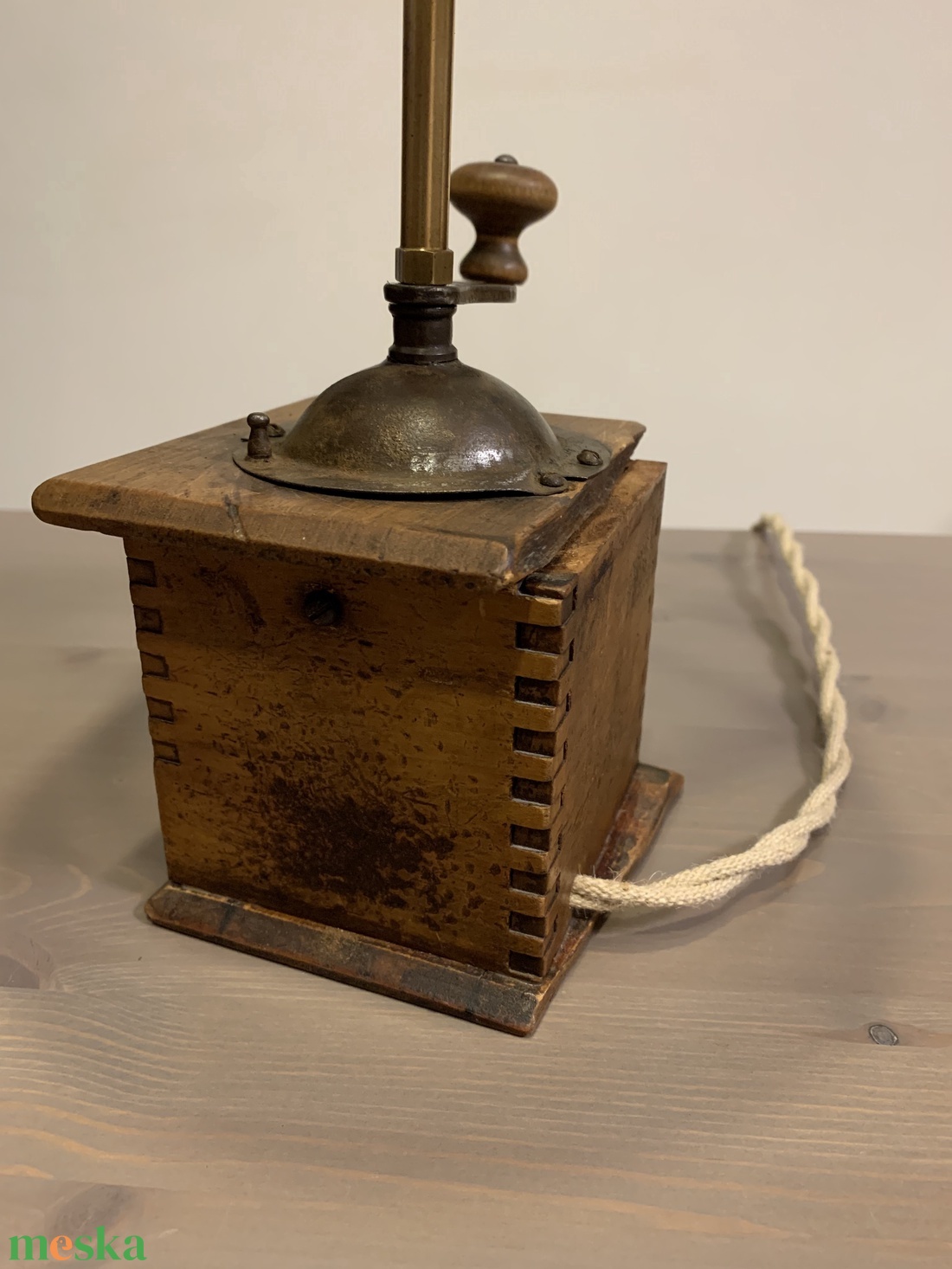 Antik, régi Leinbrock Ideal kávédaráló lámpa, asztali lámpa - otthon & életmód - lámpa - asztali lámpa - Meska.hu