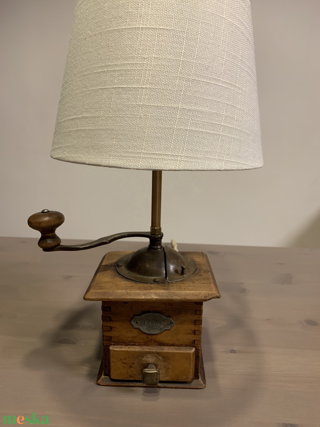 Antik, régi Leinbrock Ideal kávédaráló lámpa, asztali lámpa - otthon & életmód - lámpa - asztali lámpa - Meska.hu