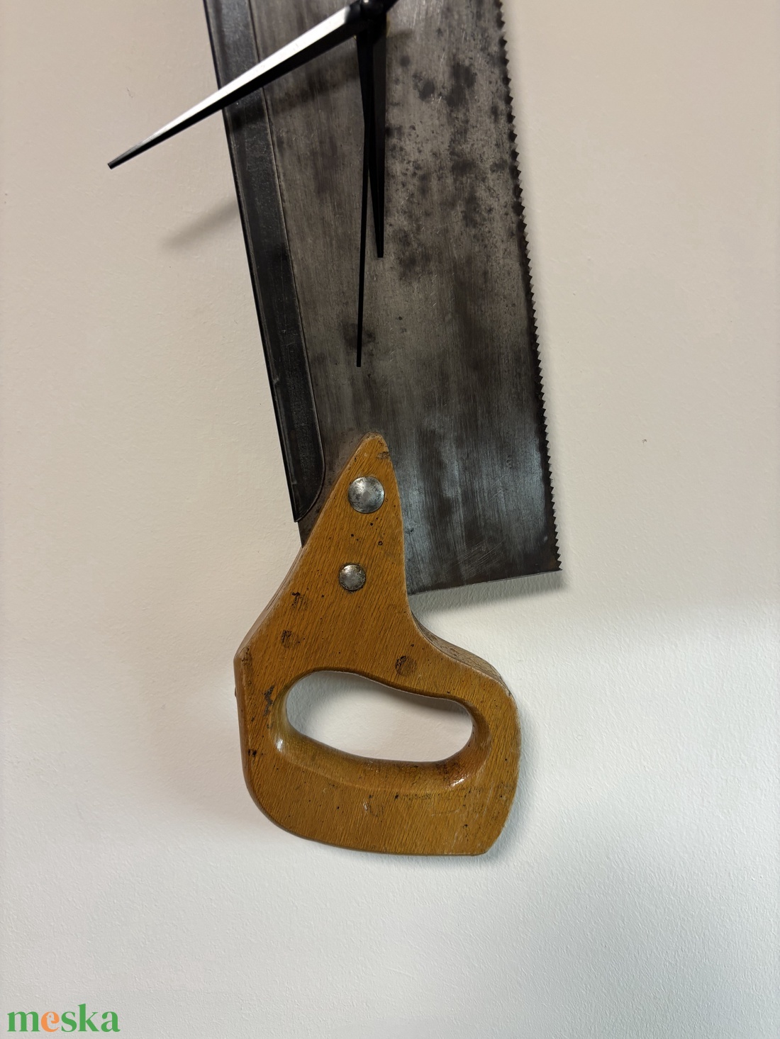 Vintage fűrész fali óra - otthon & életmód - dekoráció - fali és függő dekoráció - falióra & óra - Meska.hu