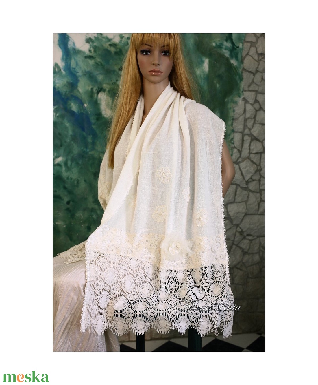 CSIPKÉS - géz-stóla - esküvő - kiegészítők - bolero és válltakaró - Meska.hu CSIPKÉS - géz-stóla - esküvő - kiegészítők - bolero és válltakaró - Meska.hu
