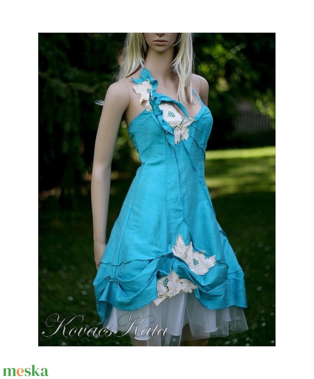 TÜRKIZ-LOLITA - dolly-ruha - pin-up style - ruha & divat - női ruha - alkalmi ruha & estélyi ruha - Meska.hu
