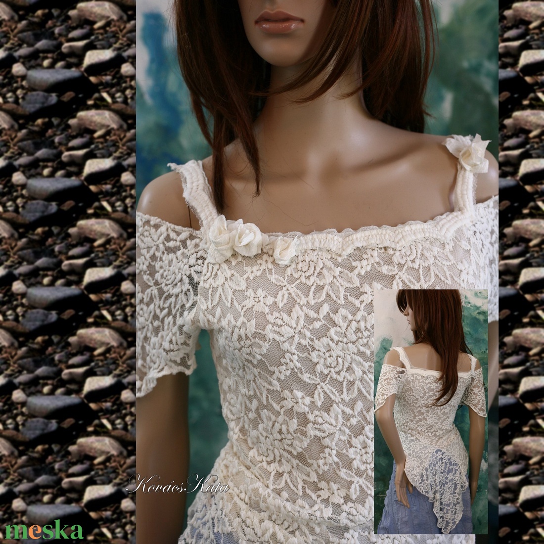 LILLY - design csipketop - ruha & divat - női ruha - blúz - Meska.hu LILLY - design csipketop - ruha & divat - női ruha - blúz - Meska.hu
