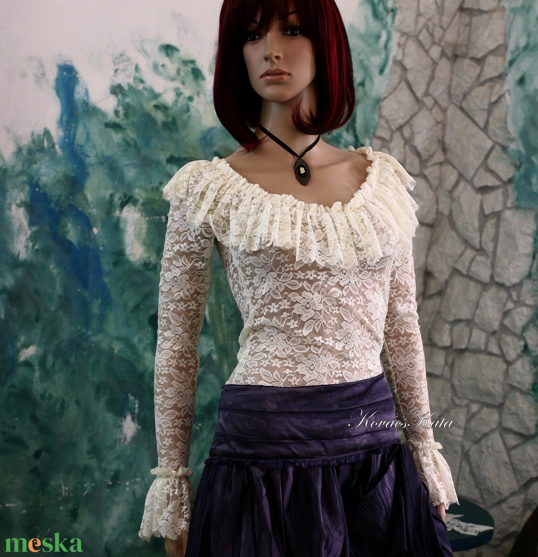 LOLITA - goth csipke-felső - ruha & divat - női ruha - blúz - Meska.hu LOLITA - goth csipke-felső - ruha & divat - női ruha - blúz - Meska.hu