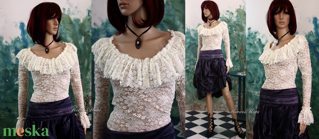 LOLITA - goth csipke-felső - ruha & divat - női ruha - blúz - Meska.hu LOLITA - goth csipke-felső - ruha & divat - női ruha - blúz - Meska.hu