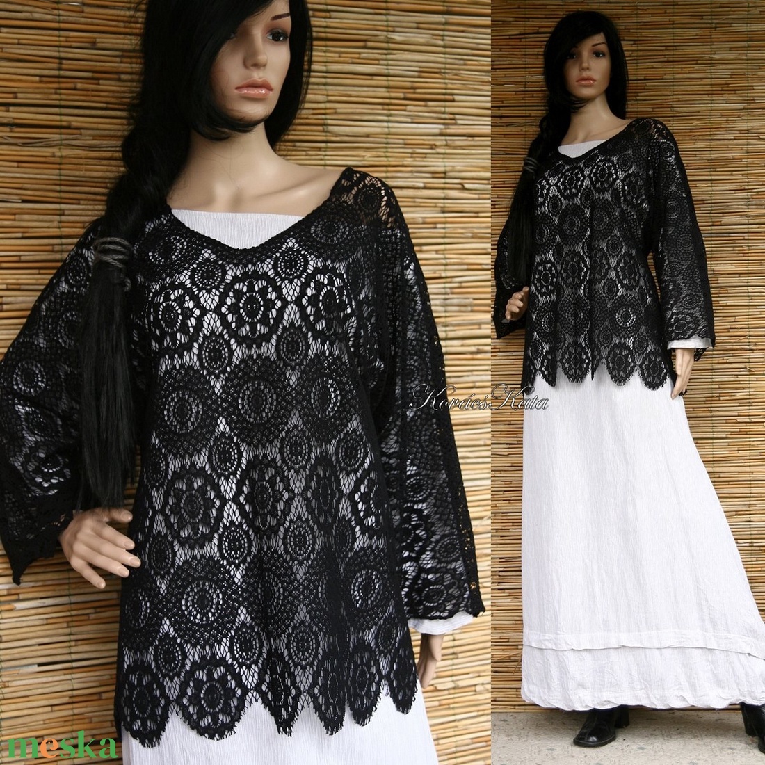 VINTAGE-MINTÁS - goth csipke-tunika - ruha & divat - női ruha - tunika - Meska.hu VINTAGE-MINTÁS - goth csipke-tunika - ruha & divat - női ruha - tunika - Meska.hu
